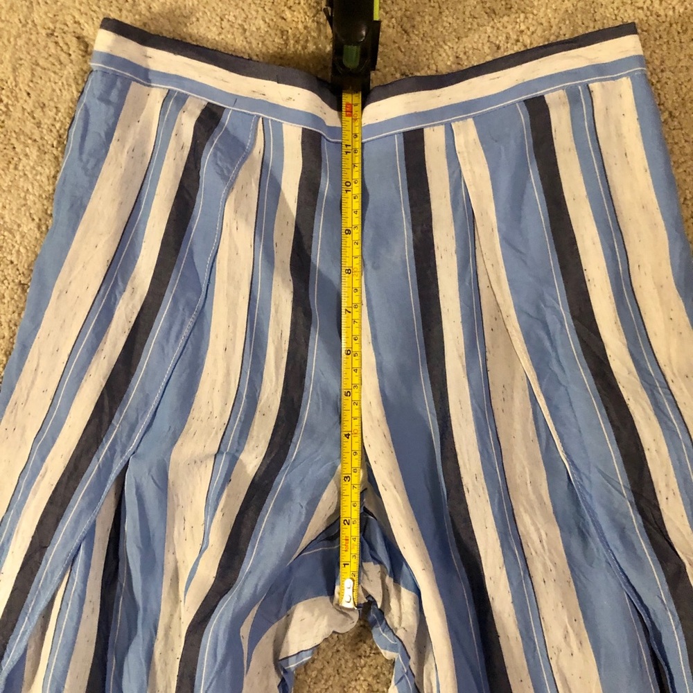 Anthropologie Drew Stripe Tulip Split Leg Pull On Pants - Picture 11 of 11
